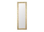 Mo.Wa Specchio Da Parete Moderno 46 X 141 Cm Con Cornice Decorativa, Specchio In Legno, Finitura Oro, Italy. Specchio A Figura Intera, Specchio Da Ingresso