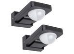 2X Rilevatore Di Movimento Pir Maclean A Infrarossi IP65 Max 2000W MCE243 Gr
