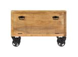 Vidaxl Scarpiera 86 X 35 X 55 Cm In Legno Massiccio Di Mango