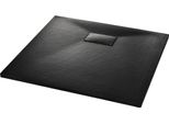 Vidaxl Piatto Doccia Smc Nero 90×80 Cm