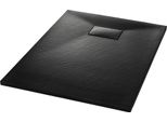 Vidaxl Piatto Doccia Smc Nero 100×70 Cm