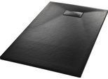 Vidaxl Piatto Doccia Smc Nero 120×70 Cm