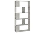 Vidaxl Libreria/Divisorio Per Ambienti Grigio Cemento 80X24X159 Cm Materiale A Base Di Legno