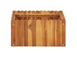 Vidaxl Letto Rialzato Da Giardino 50 X 50 X 25 Cm In Legno Massiccio Di Acacia