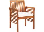 Vidaxl Sedie Da Pranzo Da Giardino Con Cuscino 2 Pz. Legno Massiccio Di Acacia