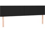 Vidaxl Testiere 2 Pezzi Nero 100X5X78/88 Cm Similcuoio