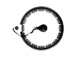 Hhw06 Hula Hop Nero Con Linguette E Pesi + Contatore Hms