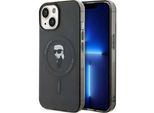Karl Lagerfeld Klhmp15Shfcknok Custodia Rigida Per Iphone 15 / 14 / 13 6.1 Czarny/Nero Iml Ikonik Magsafe