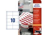 Avery Badge Con Inserto Zweckform, 90 X 54 Mm, Bianco