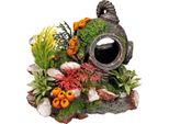 Ornamenti Acquatici "Helm"" Con Piante 13,5 X 11 X 12 Cm"