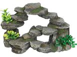 Ornamenti Acquatici "Felsbogen"" Con Piante 26,5 X 15 X 16,5 Cm"