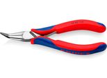 Pinza Per Elettronica Knipex Din Iso 9655 L145Mm Piatta-Arrotondata 45° Lucidata A Specchio Con Manici 2K - 35 82 145 Sb
