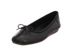 Clarks Scarpe Scarpe Basse Da Donna Ballerine Freckle Ice Nero Nero, Numero Di Scarpe: 38