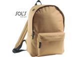 Sols Bags 70100 | Zaino Rider Backpack | 14 X 28 X 40 Cm - Colore: Dune - Dimensioni: 14 X 28 X 40 Cm