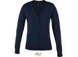 Sols 90012 | Golden Donna Cardigan Lavorato A Maglia Con Scollo A V - Colore: Navy - Taglia: Xl