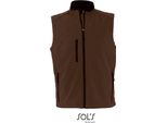 Sols 46601 | Gilet Softshell Rallye Senza Maniche / Scaldacorpo Da Uomo - Colore: Cioccolato Scuro - Taglia: Xxl