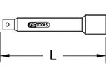 Ks Tools 3/8" Chromeplus Prolunga 150 Mm - 918.3897"