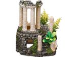 Ornamenti Aqua "Antique Columns"" Con Piante 11,2 X 10 X 14 Cm"