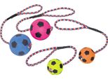 Calcio In Gommapiuma Nobby Con Corda 6,3 Cm Colori Assortiti