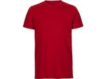 Neutral O61001 | Maglietta Uomo Aderente + Gots - Colore: Rosso - Taglia: Xl