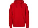 Neutral O63101 | Felpa Con Cappuccio Da Uomo / Felpa Con Cappuccio / 100% Cotone Equosolidale - Colore: Rosso - Taglia: 3XL