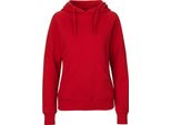 Neutral O83101 | Felpa Con Cappuccio Da Donna / Felpa Con Cappuccio / 100% Cotone Equosolidale - Colore: Rosso - Taglia: Xl