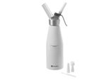 Dispenser Per Panna Kitchen Line Alluminio Bianco, Testa Del Dispenser In Alluminio Adatto Per Piccole E Medie Imprese Incl. Set Di 2 Ugelli E Spazzola Per La Pulizia Non Adatto Per Salse Calde Ideale Per Servire La Panna Montata Prima Della Cottura
