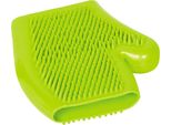 Guanto Da Massaggio Nobby In Gomma Piena Verde