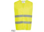 Sols Prowear 01691 | Gilet Di Sicurezza Secure Pro Unisey Da Uomo - Colore: Giallo Neon - Taglia: 10/14 Anni (0)