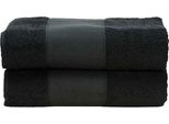 A&R 701.50 | Printme Asciugamano Da Bagno / 70 X 140 Cm - Colore: Nero - Dimensioni: 70 X 140 Cm