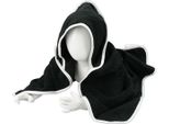 A&R 032.50 | Asciugamano Con Cappuccio Per Bambini / 75 X 75 Cm - Colore: Nero/Nero/Bianco - Dimensioni: 75 X 75 Cm