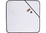A&R 892.50 | Babiezz All-Over Asciugamano Con Cappuccio 75 X 75 Cm - Colore: Bianco/Nero - Dimensioni: 75 X 75 Cm