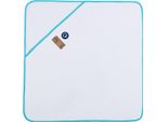 A&R 892.50 | Babiezz All-Over Sublimazione Asciugamano Con Cappuccio 75 X 75 Cm - Colore: Bianco/Blu Acqua - Dimensioni: 75 X 75 Cm