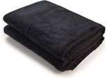 A&R 004.50 | Asciugamano Da Bagno Oeko-Tex Standard 100 / 70 X 140 Cm - Colore: Nero - Dimensioni: 70 X 140 Cm
