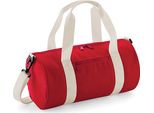 Bagbase BG140S | Borsa Mini Barile / 40 X 20 X 20 Cm - Colore: Rosso Classico/Bianco Sporco - Dimensioni: 40 X 20 X 20 Cm