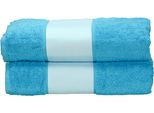 A&R AR081 | Badetuch Subli-Me® Asciugamano Da Bagno, 70 X 140 Cm - Farbe: Aqua Blue - Misura: 70 X 140 Cm