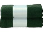 A&R AR081 | Asciugamano Da Bagno Subli-Me®, 70 X 140 Cm - Colore: Verde Scuro - Misure: 70 X 140 Cm