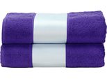 A&R AR081 | Asciugamano Da Bagno Subli-Me®, 70 X 140 Cm - Colore: Viola - Dimensioni: 70 X 140 Cm