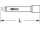 Ks Tools 1/2" Estensione 700 Mm - 911.1834"