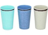 Bicchiere 17 X 5,5 Cm In Melamina 400 Ml Grigio/Bianco