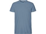 Neutral O61001 | Maglietta Uomo Aderente + Gots - Colore: Dusty Indigo - Taglia: Xl
