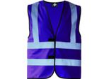 Korntex KX140 | Gilet Ad Alta Visibilità Con Quattro Strisce Riflettenti En Iso 20471 - Colore: Viola - Taglia: 5XL
