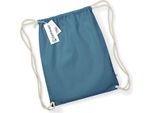 Westford Mill W810 | Earthaware Organic Gymsac / 37 X 47 Cm - Farbe: Blu Avio - Misura: 37 X 47 Cm