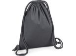 Westford Mill W260 | Borsa Da Ginnastica In Cotone Organico Premium, 37 X 46 Cm - Colore: Grigio Grafite - Dimensioni: 37 X 46 Cm