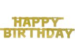 Ghirlanda Di Compleanno Con Scritta Happy Birthday Oro 1,27 M - Taglia Unica
