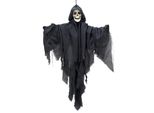 Scheletro Galleggiante Fantasma Halloween Appeso Decorazione Grigio 90Cm - Taglia Unica