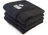 A&R AR603 | Asciugamano Excellent Deluxe In Cotone - 60 X 110 Cm - Colore: Molto Nero - Dimensioni: 60 X 110 Cm