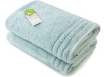 A&R AR504 | Asciugamano Da Bagno Biologico In Cotonelogico - 70 X 140 Cm - Colore: Verde - Dimensioni: 70 X 140 Cm