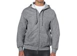 Gildan 18600 | Felpa Con Cappuccio In Misto Pesante - Colore: Grafite Heather - Taglia: Xl