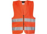 Korntex Kwrx | Gilet Di Sicurezza Per Bambini Con Cerniera EN1150 - Colore: Arancione - Taglia: Xs (3-6 Anni)